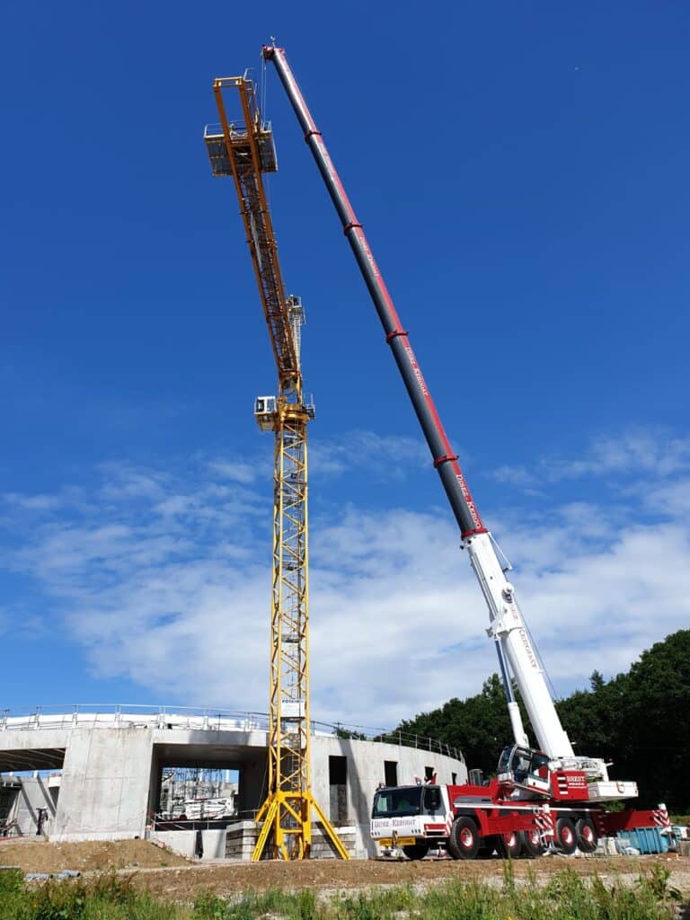 Démontage grue à tour à Quimper 2
