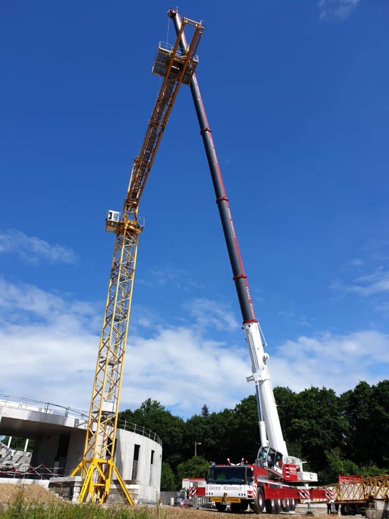 Démontage grue à tour à Quimper 4